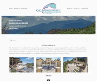 CCsand.com(C&C Sand and Stone Co) Screenshot