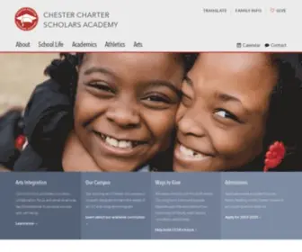 CCsascholars.org(The Chester Charter Scholars Academy) Screenshot