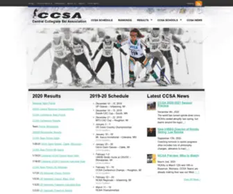 CCsaski.com(Central Collegiate Ski Association) Screenshot