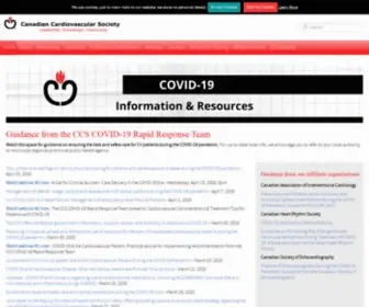 CCS.ca(The canadian cardiovascular society) Screenshot