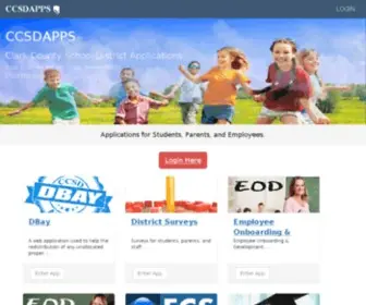 CCsdapps.net(Clark county school district administration) Screenshot