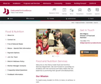 CCSdcafe.org(Food and Nutrition) Screenshot
