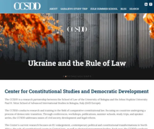 CCSDD.org(Center for Constitutional Studies and Democratic Development) Screenshot