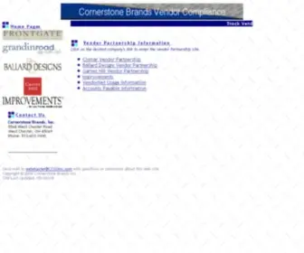 CCsginc.com(Cornerstone Brands Vendor Compliance) Screenshot