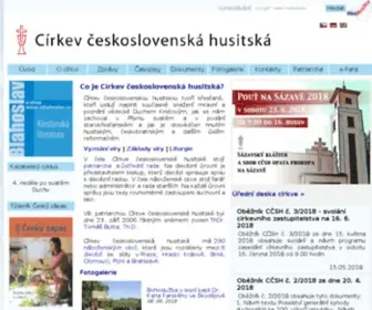 CCSH.cz(Církev československá husitská) Screenshot