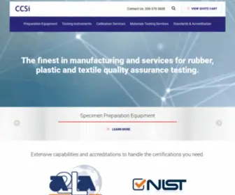 CCsi-INC.com(CCSi Testing Instruments) Screenshot