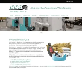 CCsloft.com(Card Clothing & Services) Screenshot
