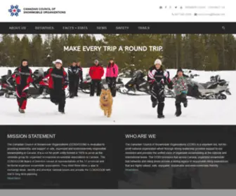 CCso-CCom.ca(Canadian Council of Snowmobile Organizations) Screenshot