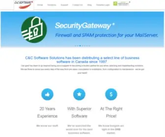 CCsoftware.ca(C&C Software Solutions Inc) Screenshot