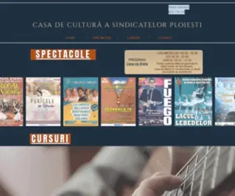 CCSploiesti.ro(Casa de Cultura a Sindicatelor Ploiesti) Screenshot