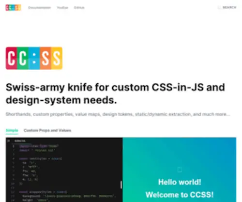 CCSS.dev(Home) Screenshot