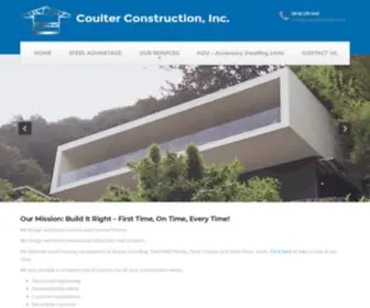 CCsteelhomes.com(Coulter Construction) Screenshot