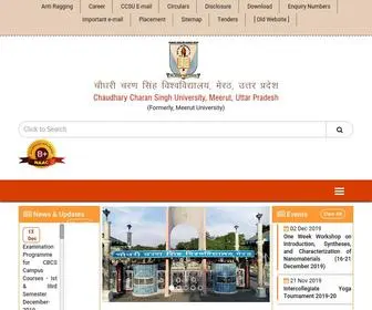 CCsuniversity.ac.in(Chaudhary Charan Singh University) Screenshot