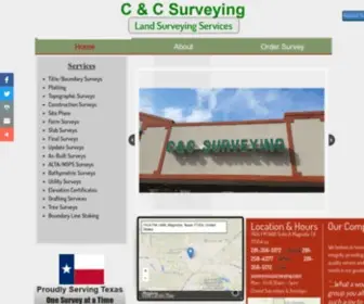 CCsurveying.com(C&C Surveying Land Surveying Services) Screenshot