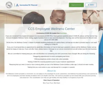 CCswellnesscenter.com(Carmel Clay Schools Wellness Center) Screenshot