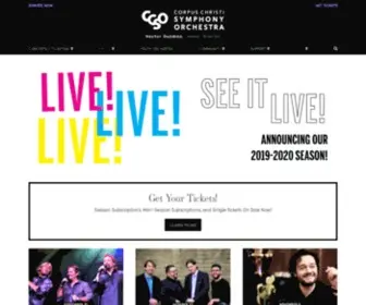 CCSYMphony.org(Corpus Christi Symphony Orchestra) Screenshot