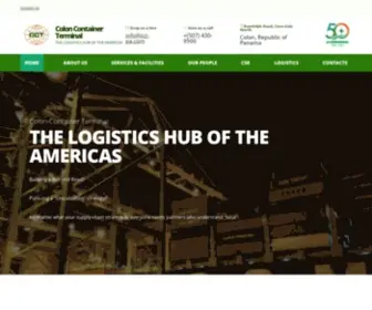 CCT-PA.com(Colon Container Terminal) Screenshot