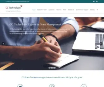 CCtechnology.biz(Grants Management Software CC Technology Software grant systems grantmaking online web based hosted software on Glasgow Scotland jobs Microsoft Partner Design CCTechnology grant management systems software charity foundation NGO) Screenshot