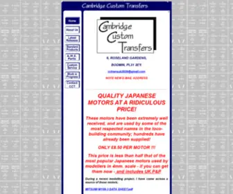 CCtrans.org.uk(Cambridge Custom Transfers) Screenshot