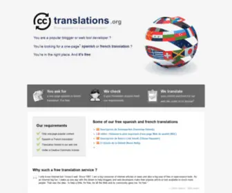 CCtranslations.org(Free spanish or french translation) Screenshot