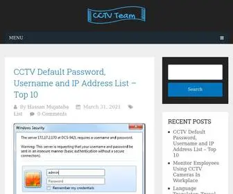 CCTvteam.com(CCTV Team) Screenshot