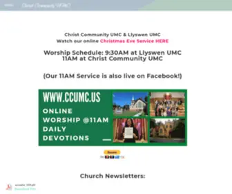 CCumc.us(Christ Community UMC) Screenshot