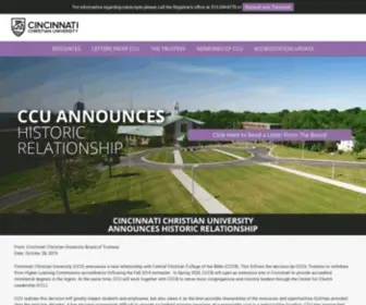CCuniversity.edu(Cincinnati Christian University) Screenshot