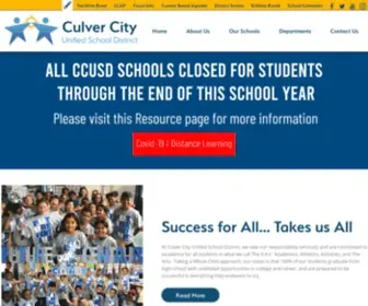 CCusd.org(Culver City Unified School District) Screenshot