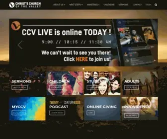 CCvlive.com(Christ's Church of the Valley) Screenshot