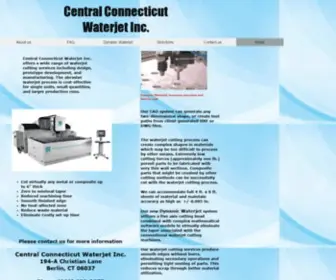 CCwaterjet.com(Central Connecticut Waterjet of Berlin) Screenshot