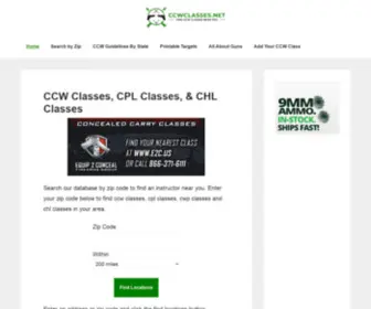 CCWclasses.net(CCW Classes in your local area) Screenshot