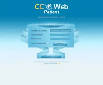 CCweb-Patient.fr(Dossier médical en ligne) Screenshot