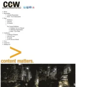 CCwexpo.com(Content & Communications World) Screenshot