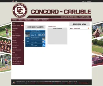 CCYB.org(Baseball) Screenshot