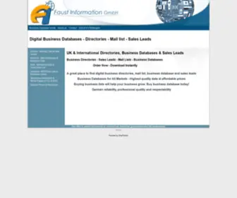 CD-Rom-Directories.co.uk(Digital Business Databases) Screenshot