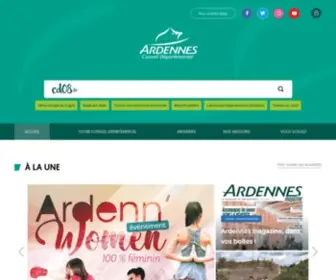 CD08.fr(Site officiel du Conseil général des Ardennes (08)) Screenshot