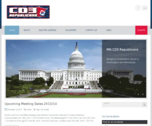 CD3.org(MN Republican 3rd Congressional District) Screenshot