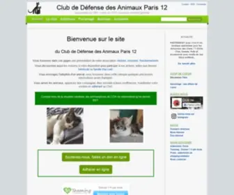 CDa-Paris12.com(Défense des animaux) Screenshot