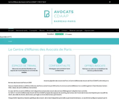 CDaap.fr(Centre d'Affaires des Avocats de Paris) Screenshot