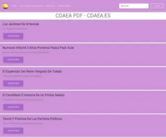 CDaea.es(CDAEA PDF) Screenshot