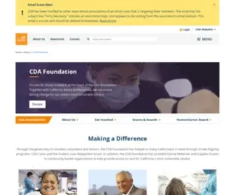CDafoundation.org(CDA Foundation) Screenshot