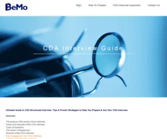 CDainterview.com(FREE Ultimate Guide to CDA Interviews) Screenshot