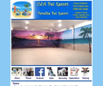 CDapetresort.com(Cd'A Pet Resort) Screenshot