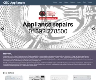 CDappliances.com(Commercial and Domestic Appliances Exeter) Screenshot