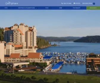 CDaresort.com(The Coeur d'Alene Resort) Screenshot