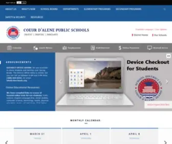 CDaschools.org(Coeur d‘Alene Public Schools) Screenshot