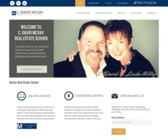 CDavidmcVayschool.com(Online Real Estate School) Screenshot