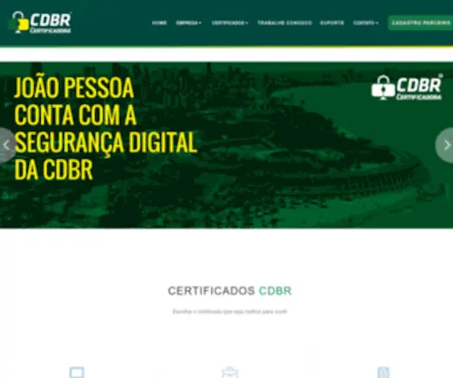 CDBrcertificadora.com.br(CDBR) Screenshot