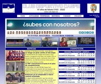 CDcaspe.es(Portada Club Deportivo Caspe) Screenshot