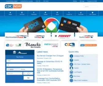 CDcbus.com.au(CDC NSW) Screenshot